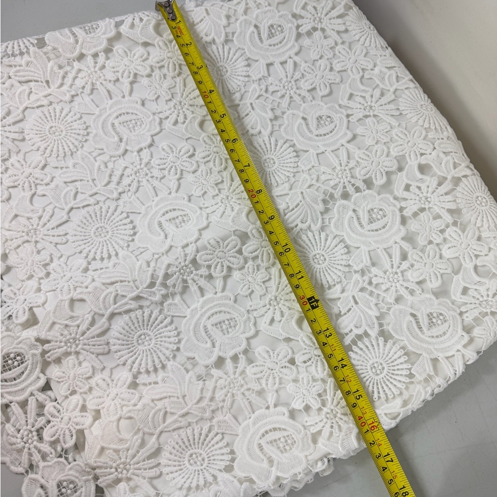 Lulus Love Poem Elegant White Lace Halter Dress Small - Picture 12 of 14